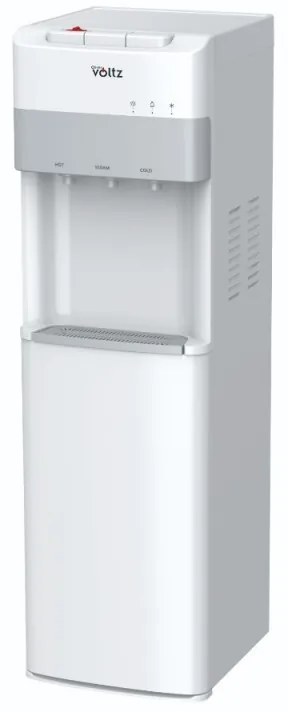 Dozator de apa cu incarcare de jos Oliver Voltz OV51449E, 500W/85W, 10-90°C, Compresor, Apa calda 5l/h, Apa rece 2l/h, Apa temperatura camerei, Alb