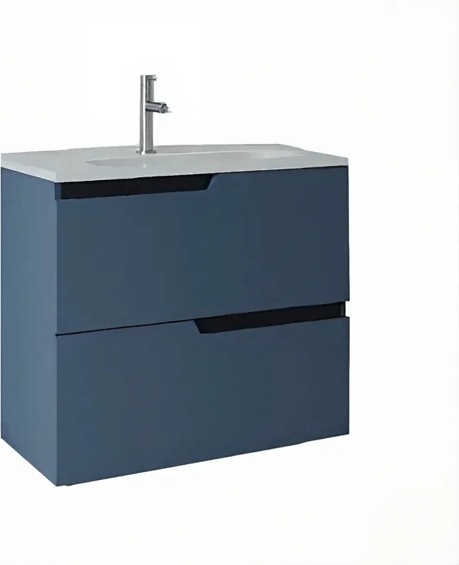 Mobilier pentru lavoar incastrat Fluminia Bari 60 cm bleumarin