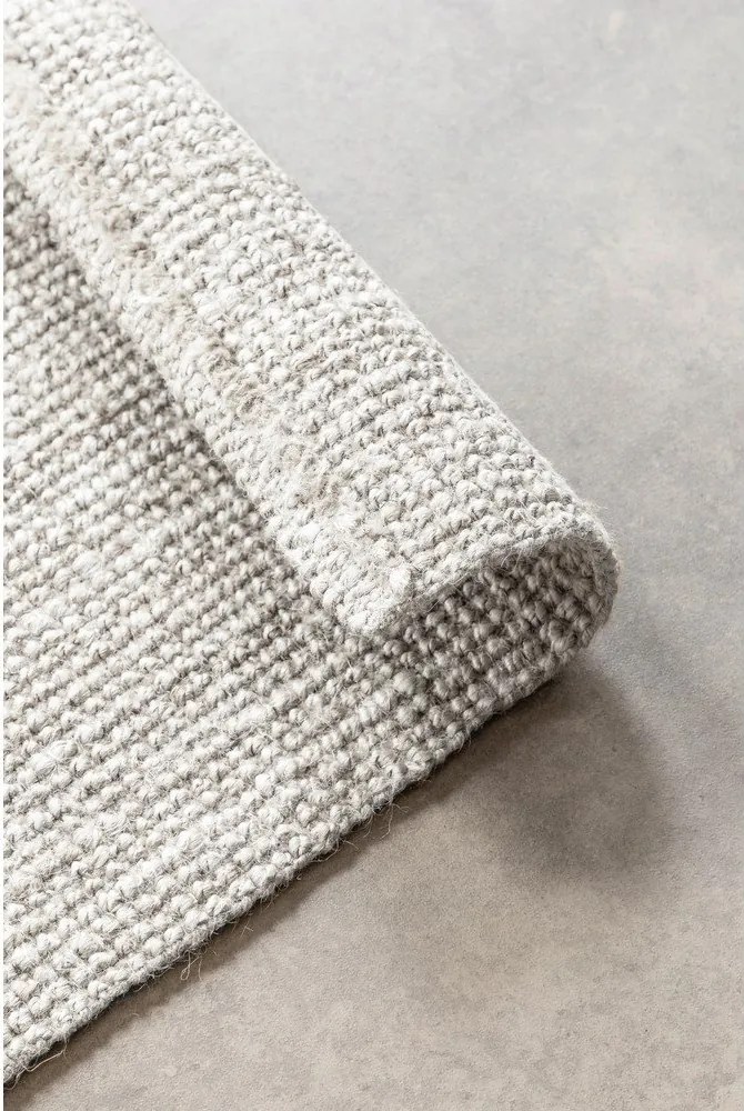 Covor gri deschis reversibil/țesut manual din iută 160x230 cm Bouclé Jaipur – Hanse Home