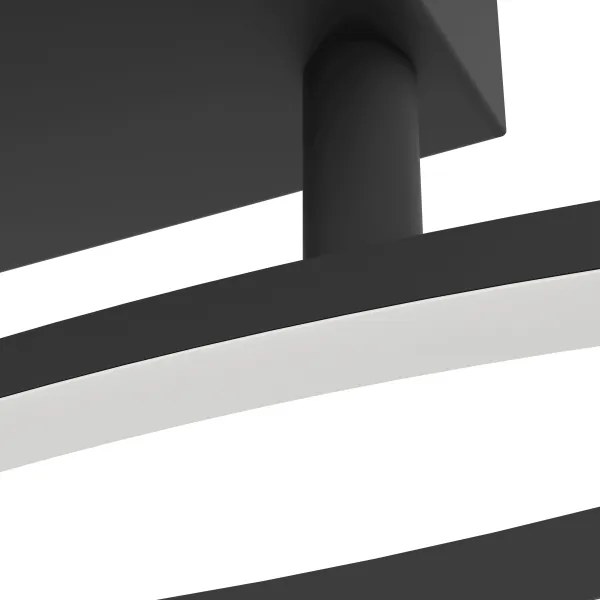 Plafonieră LED Eglo 901206 GRISOLIA LED/12W/230V 4000K negru