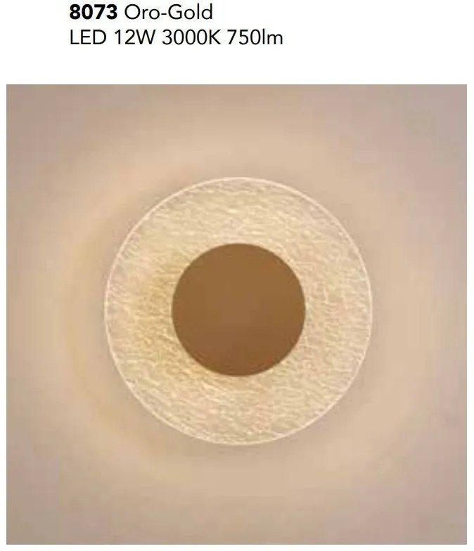 Aplica de perete iluminat ambiental LED Jewel Oro 25cm