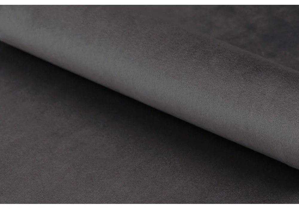 Fotoliu gri cu tapițerie din catifea Alba – Actona