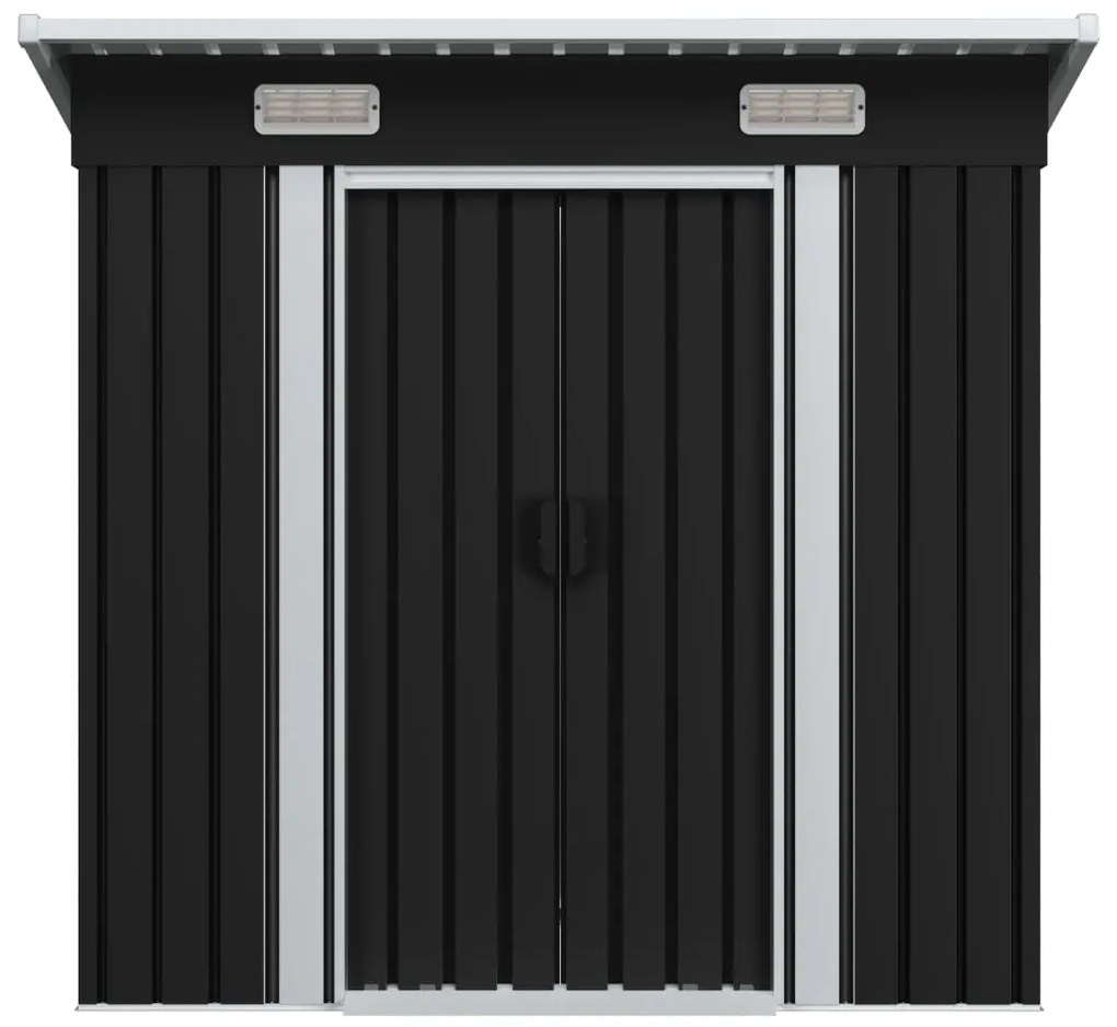 Magazie de gradina din metal , antracit, otel