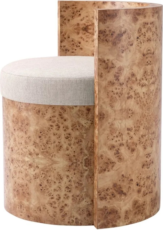 Scaun design LUX, Furnir Burl Mappa, Maro, Arcadia