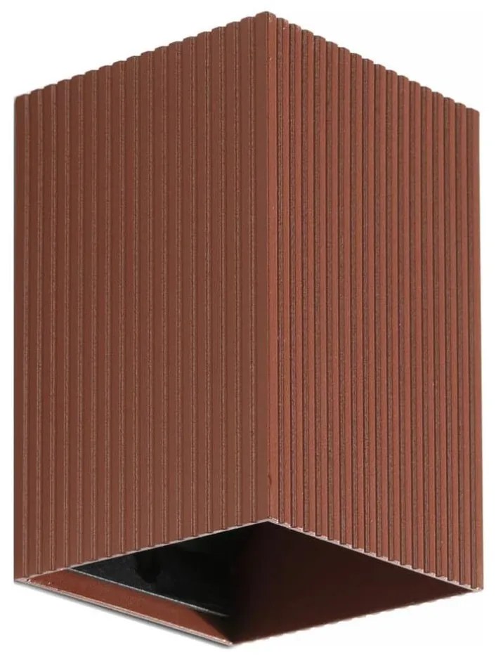 Aplică FARO 40537 SOLE 1xGU10/8W/230V cărămiziu canelat dreptunghiular