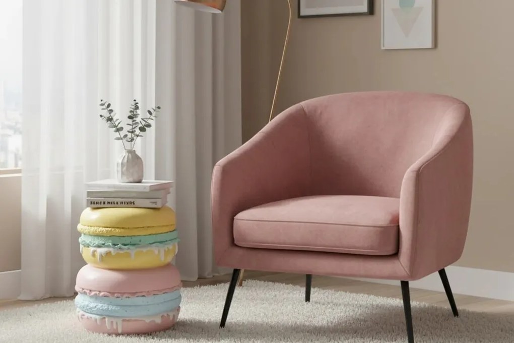 Masuta laterala stil pop art modern MACARONS 50cm