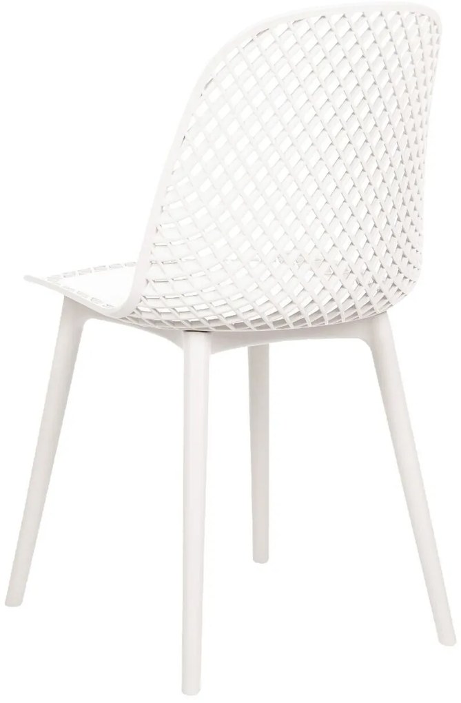 Set 4 buc scaun tip bar Erielle (alb). 1078735