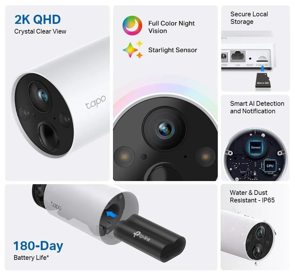 TAPO C420 SMART WIRE-FREE SECURITYCAMERA