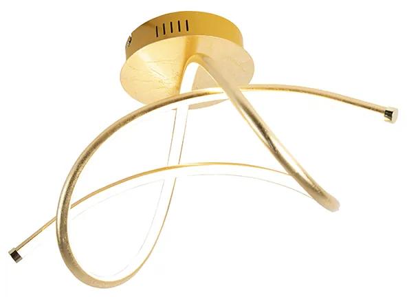 Plafoniera design auriu cu LED - Viola