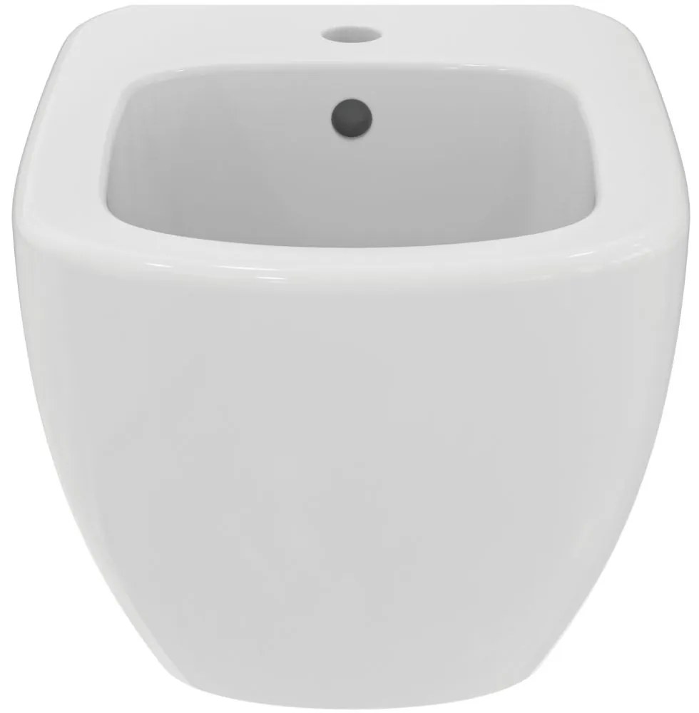 Bideu suspendat, 360x530 cm, cu preaplin, orificiu pentru baterie, alb