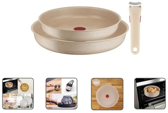 Tefal - Set de tigăi 3 piese INGENIO DELIGHT