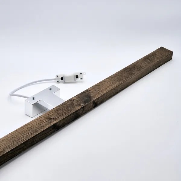 Aplică LED pentru oglindă Brilagi WOODY MIRROR LED/15W/230V IP44 stejar/crom