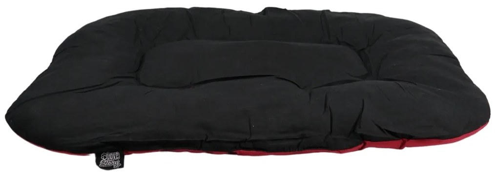 Culcus textil pentru caine LOVE STORY ANIMAL rosu - mai multe dimensiuni Marime: L