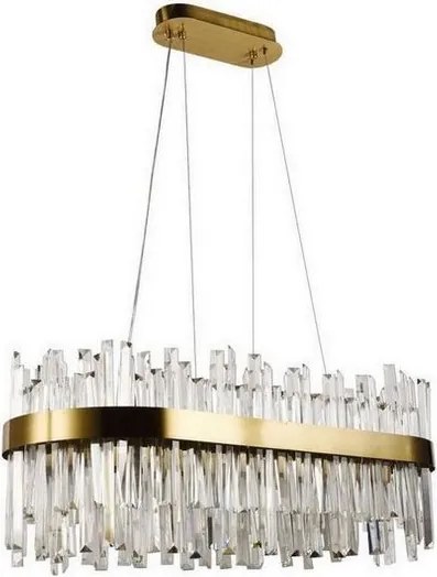 Lustră LED de cristal dimabilă pe cablu LED/90W/230V + telecomandă