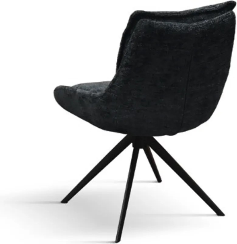 SET 2 Scaune Magnum, structura metalica, tesatura - STANDARD - NEGRU
