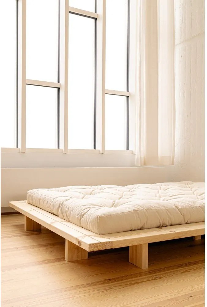 Saltea tip futon Design Double Latex, 90 x 200 cm, negru