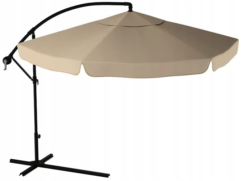 Umbrela de gradina pliabila LEVI 300 cm, bej-maro + ambalare gratuită