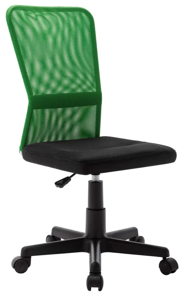 289512 vidaXL Scaun de birou, negru și verde, 44x52x100 cm, plasă textilă