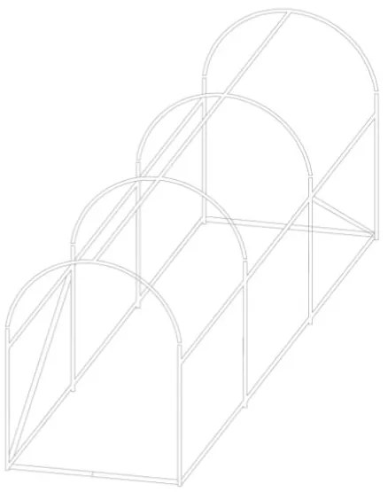 Solar de grădină ALB 2x3m cu filtru UV PREMIUM