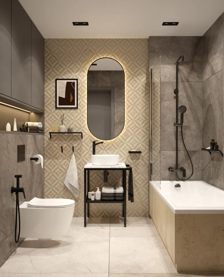 ROUND Suport pentru hartie igienica montat pe perete, finisaj negru ADR_N211