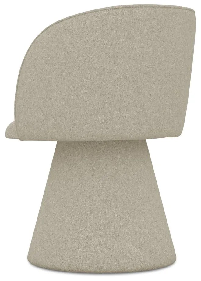 Scaun de sufragerie bej tapițat Maia – Makamii