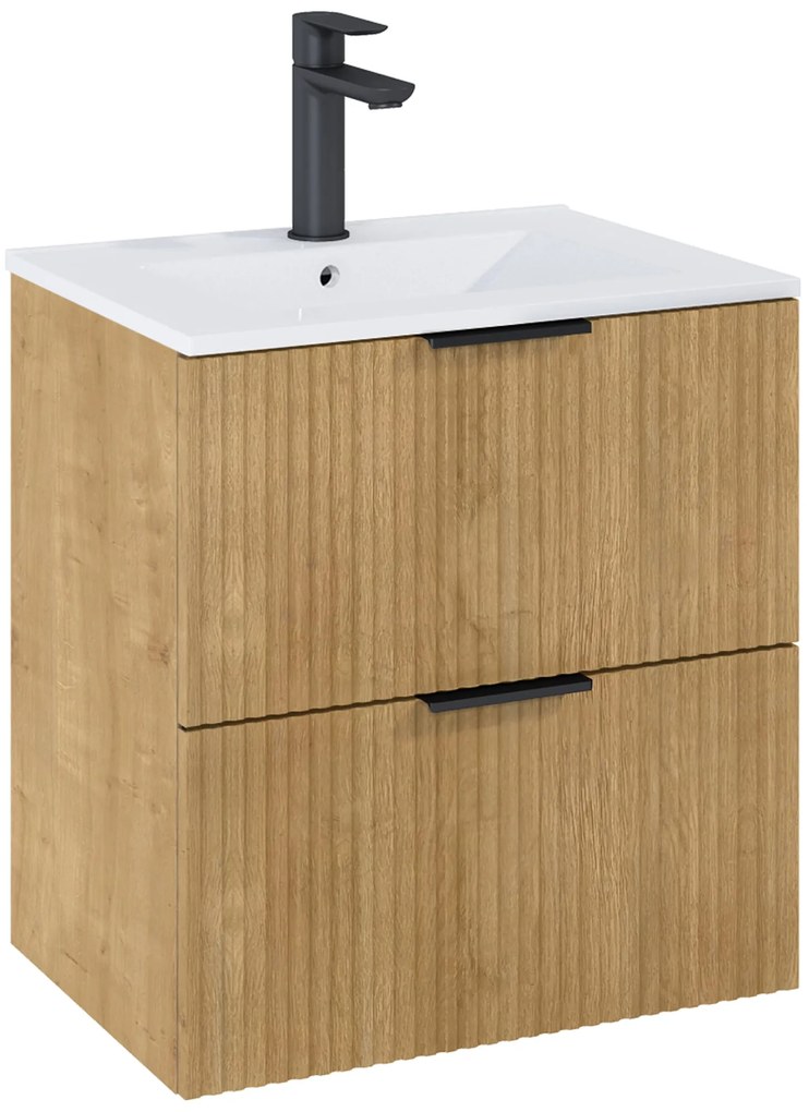 Roca Reef dulap 60x45x63.5 cm sub chiuveta pe perete stejar A857954464