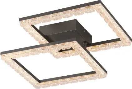JUST LIGHT. 14732-18 - Plafonieră LED GLITRA LED/17,5W/230V negru
