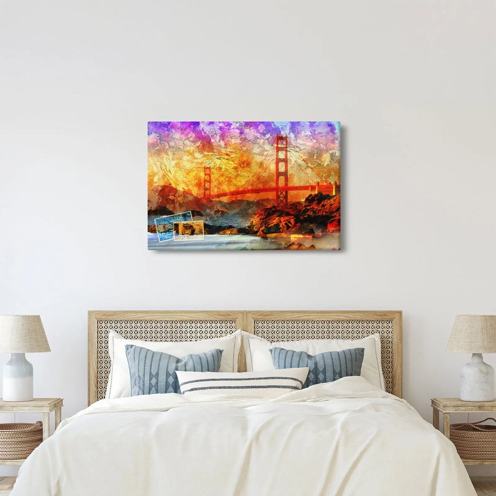 Tablou - Golden Gate, SanFrancisco, California (90x60 cm)