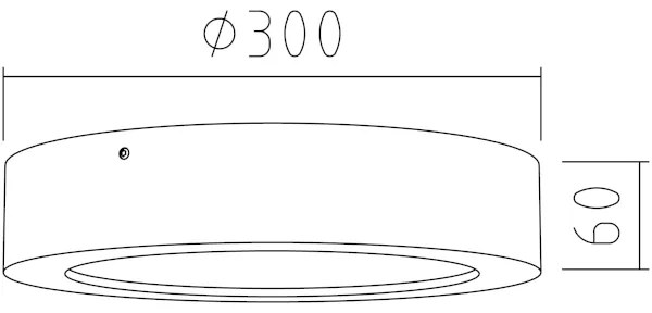 Plafonieră LED RONDO LED/24W/230V d. 30 cm stejar APLED