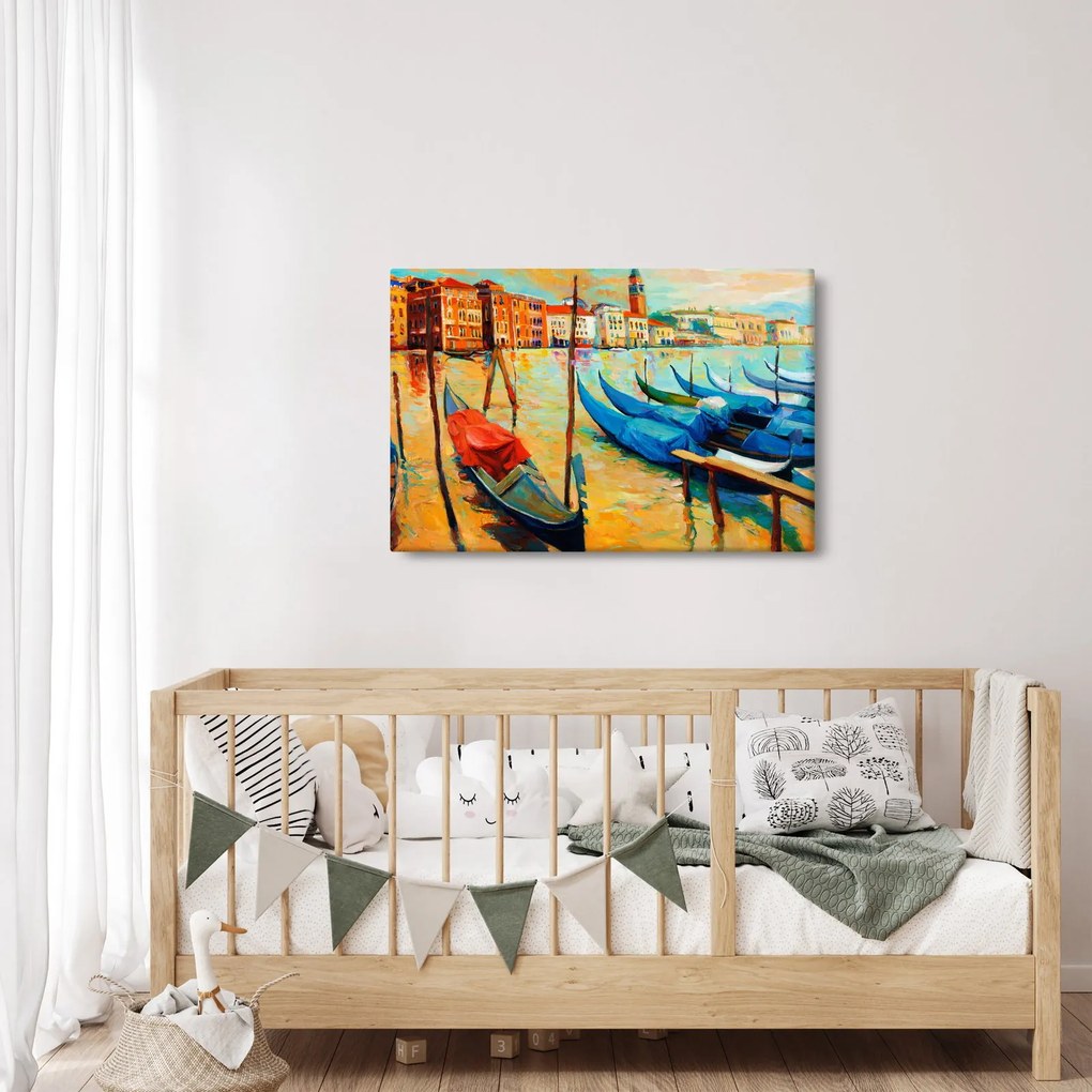 Tablou - Port în Veneția (90x60 cm)