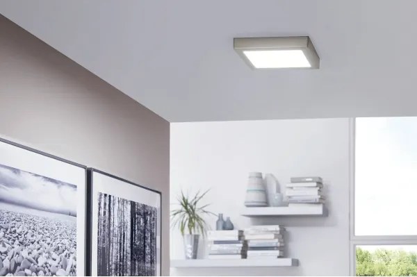Eglo 33319 - Plafonieră LED RGBW reglabilă FUEVA-C LED/15,6W/230V 22,5x22,5 cm