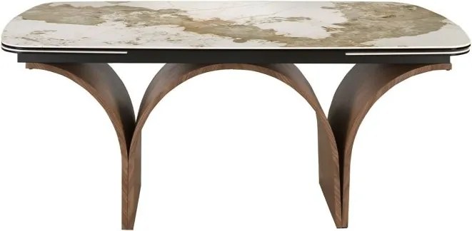 Masa extensibila deosebita design LUX Marble 180-260x100cm