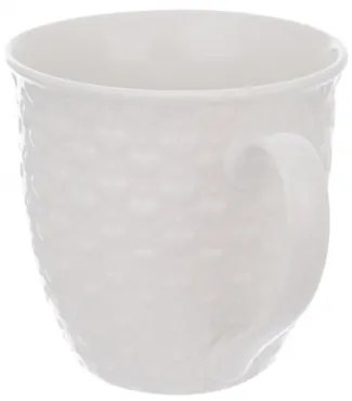 Cană ceramică Orion HEART, 580 ml, alb