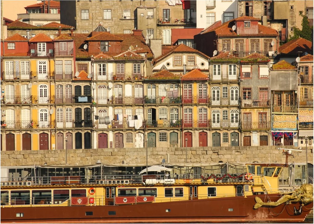 Tablou - Cartierul Waterfront, Portugalia (70x50 cm)