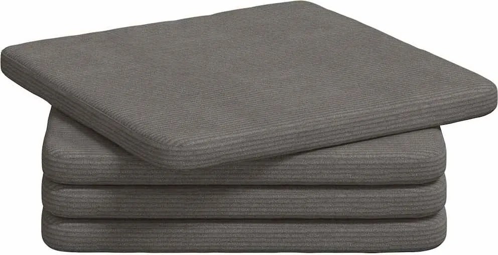 vidaXL Perne de Șezut 4 pcs Gri deschis 40 x 40 x 3 cm