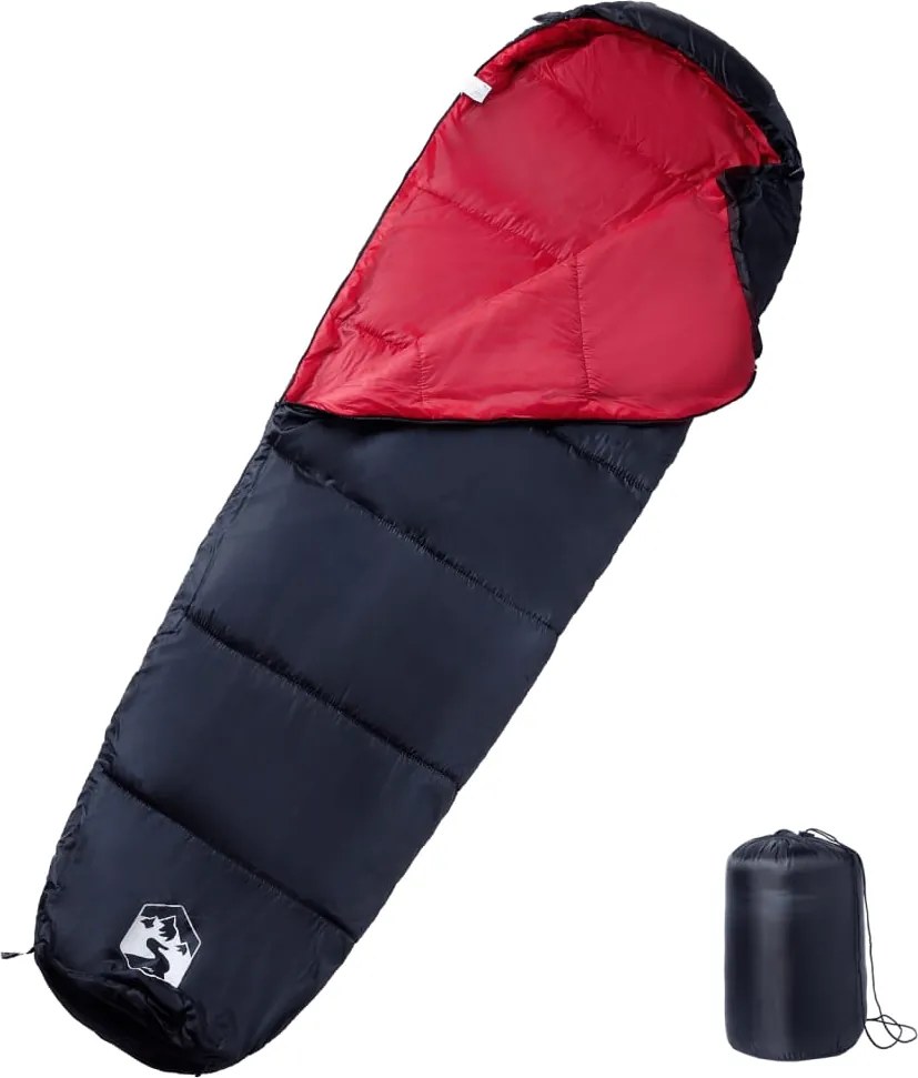vidaXL Sac de dormit tip mumie pentru adulți de camping, 3 anotimpuri