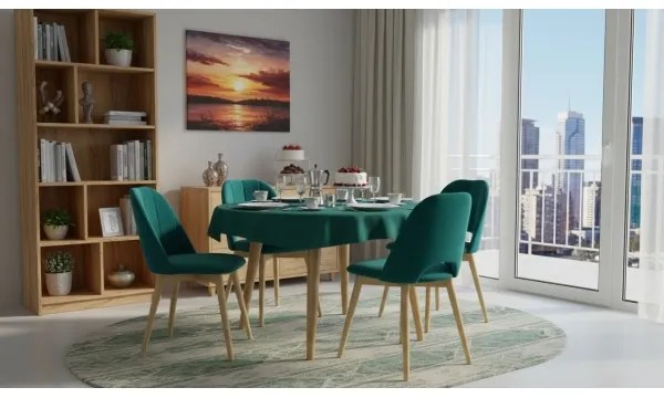 Scaun de sufragerie THEO turcoaz