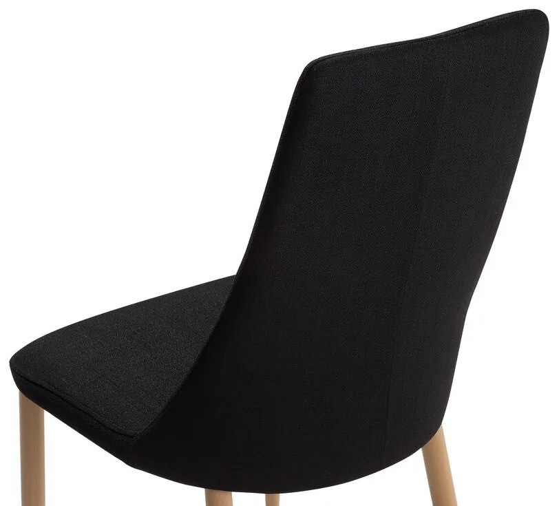 Set 2 buc. scaune pentru sufragerie Clenot (negru). 1009887