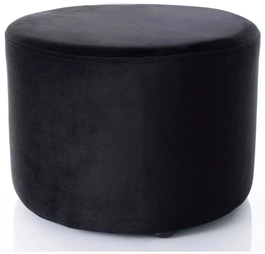 Taburet Caen A Velvet, negru