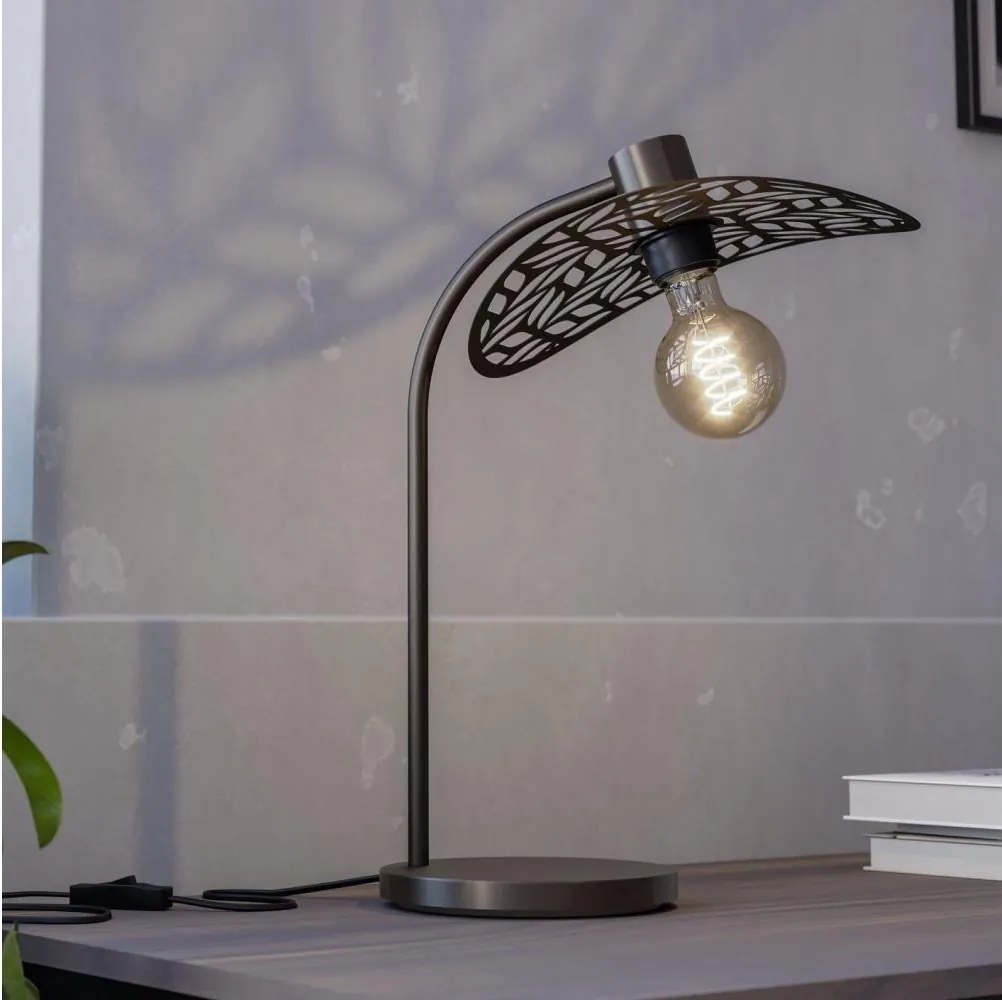 Eglo 44126 - Lampă de masă SWABY, 1xE27/60W/230V, finisaj bronz