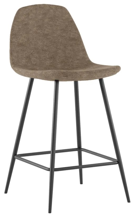 STONES Scaun din piele ecologică 42cm X 52cm H. 93cm | Aosom Romania