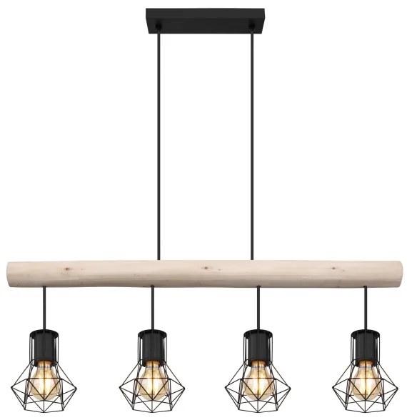 Lustră pe cablu PRISKA 4xE27/40W/230V Globo 54017-4H3