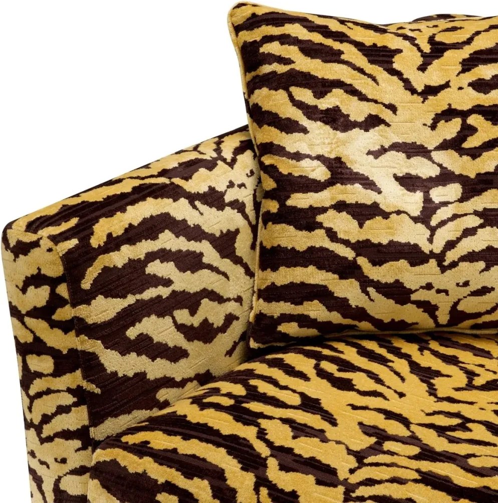 Fotoliu design LUX Flux, maro Tigris