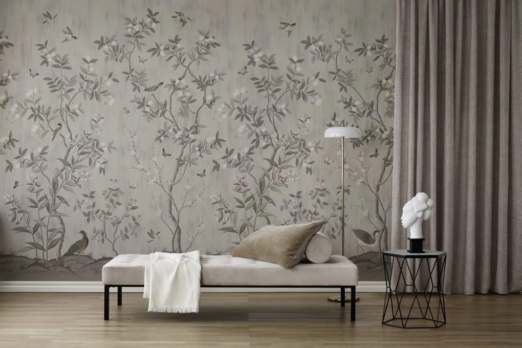 Tapet Chinoiserie Chic, Powder Beige, Rebel Walls