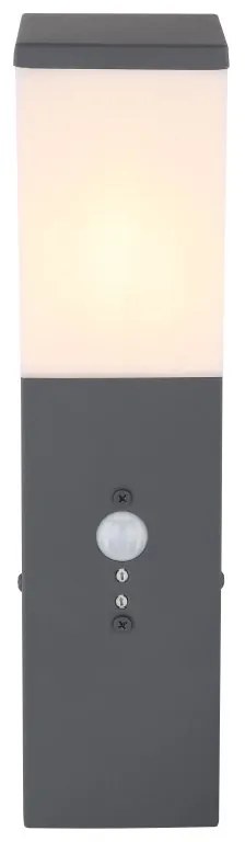 Aplica de perete pentru iluminat exterior cu senzor de miscare IP44 Herri antracit