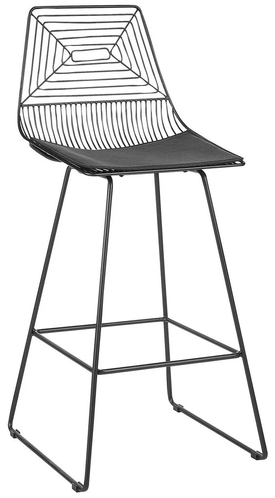 Set 2 buc scaun tip bar Bethel (negru). 1078099