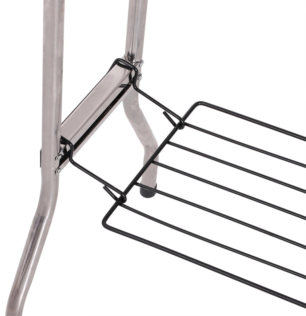 Outsunny Barbecue pe Carbune Pliabil Portabil in Otel 104x33x70cm