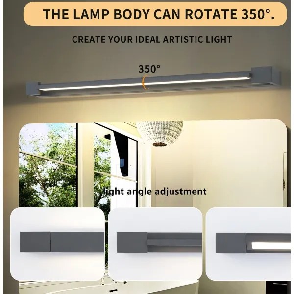 Brilagi - Aplica LED de exterior AQUA LINE, 24W, 230V, 90 cm, IP44, antracit