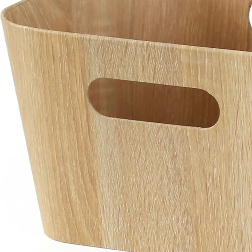 Set de 2 coșuri de depozitare Kitchisimo 27 × 27 × 16 cm, natur, M