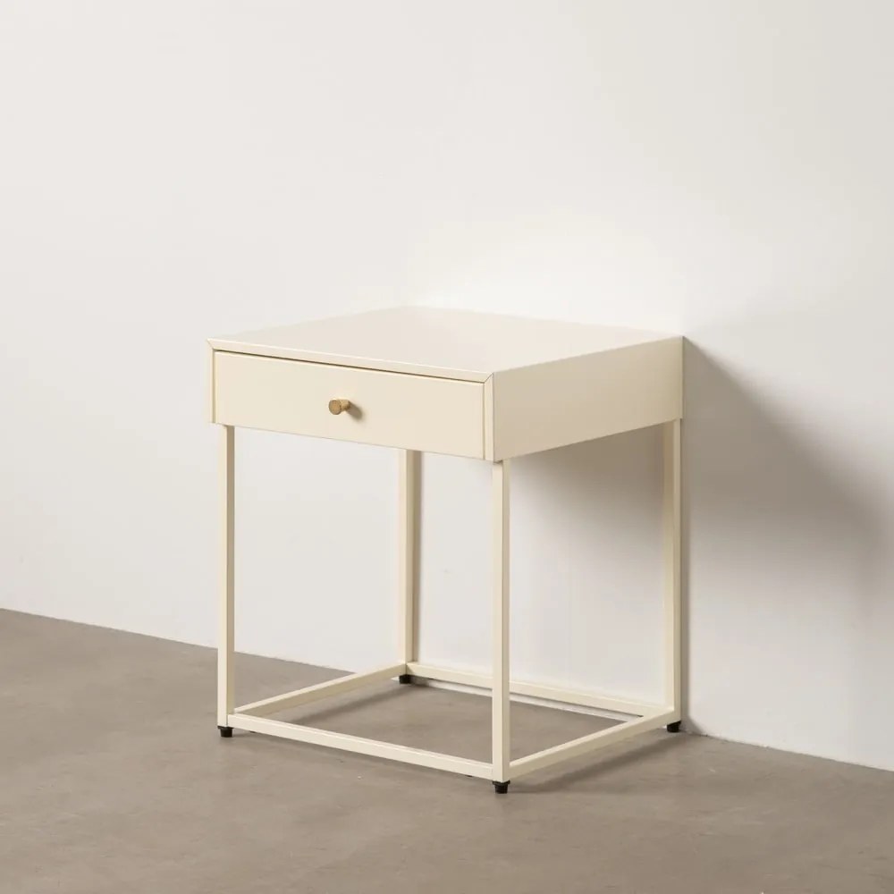 Noptieră crem Nara – Ixia